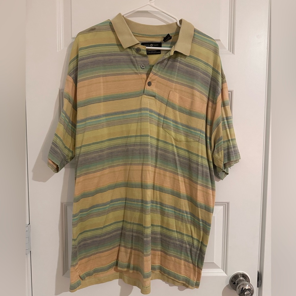 Vintage Cotton Traders Striped Polo